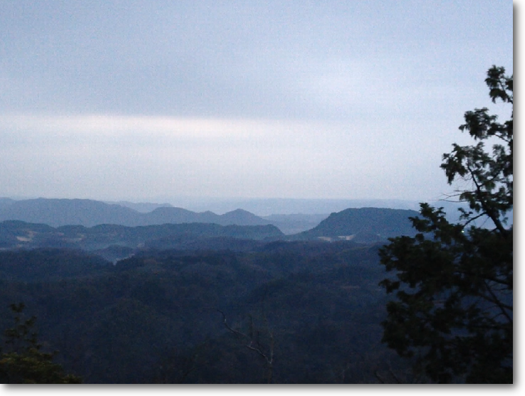 高木山山頂付近から　2014.1.1 7:00ころ撮影